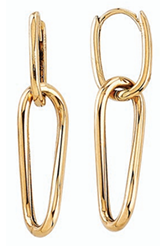 Solace Link Gold Chain Earrings (9K Yellow Gold)