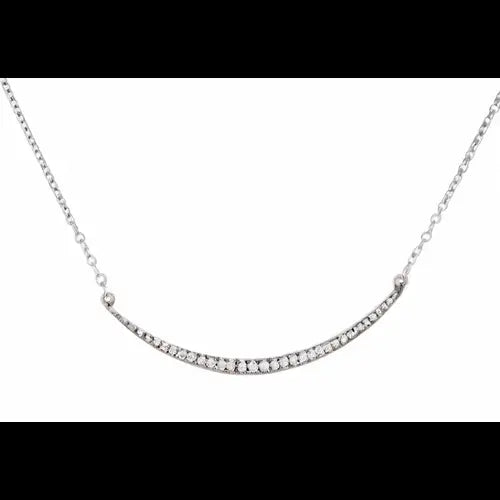 The Horizon Diamond Necklace (9K White or Yellow Gold)
