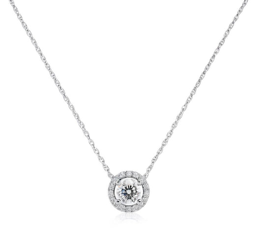 The Saturn Necklace (18K White or Yellow Gold)