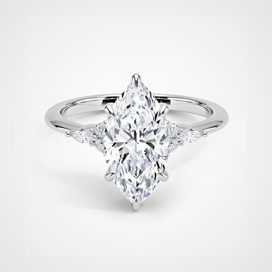 The Celestial Marquise (18K White or Yellow Gold)
