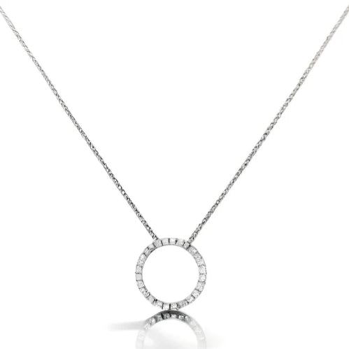 The Circle of Life Necklace (9K White Gold)