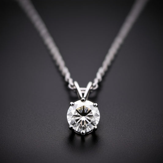 The Luminara Diamond Necklace (18K White or Yellow Gold)