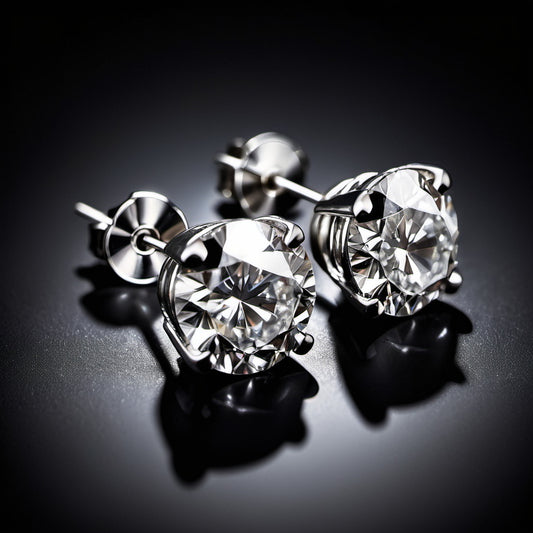 Nyota Diamond Studs (18K White Gold)