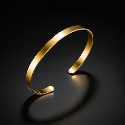 Solis Gold Bangle (9K Yellow Gold)